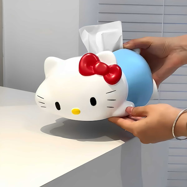 Qoo10] サンリオ 樹脂 ハローキティティッシュケース キテ