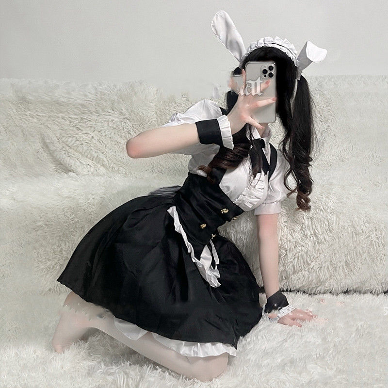 コスプレ 制服メイド服 かわいい ロールプレイングアニメバニースーツを日常着に コスプレ 制服メイド服 かわいい ロールプレイングアニメバニースーツを日常着に