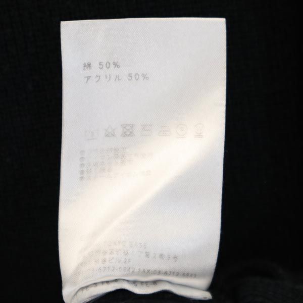 日本製 長袖 ハイネック ニット F ブラック セーター レディース