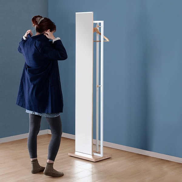 ハンガー ミラー 一体型 多機能 スリム コンパクト ハンガーラック 姿見ミラー ハンガー ミラー 一体型 多機能 スリム コンパクト ハンガーラック 姿見ミラー