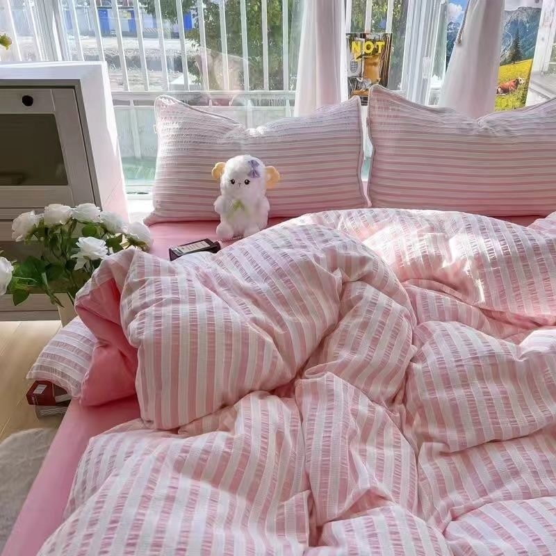 子供用 大人用 韓国ファッション布団カバー 掛け布団カバー 和式 シングル セミダブル ダブル 敷布団カバー 布団カバーセット シングル しま図案 可爱 しまむら-布団カバー あったか 防臭 防ダニ