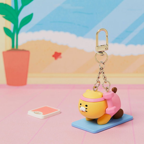 スノーピーク X カカオフレンズ チュンシク キーリング Yellow Qoo10] カカオフレンズ チュンシクスポーツ フィギュアキーリング