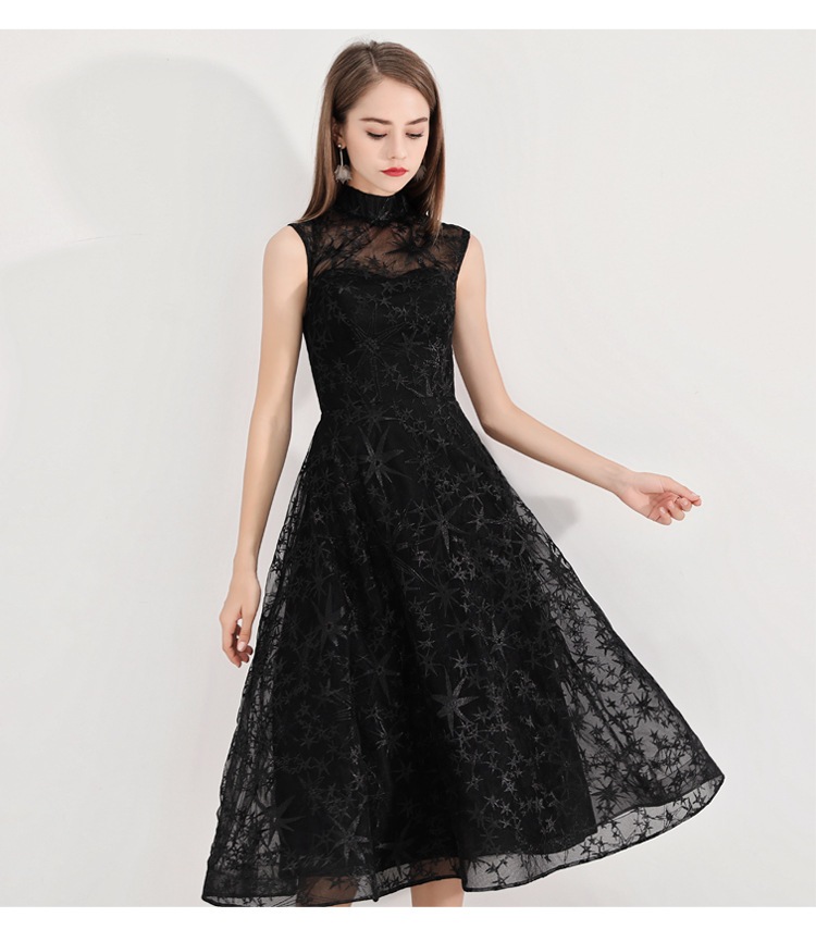 品質良い 黒ドレス ウェディングドレス 演奏会用 ロングドレス Aライン 舞台衣装 ステージ衣装