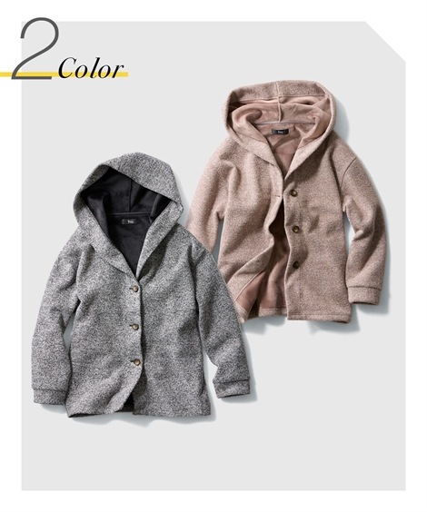 ダウンジャケット・コート 大きいサイズ なめらか裏ベロアフード付コクーンコート ダウンジャケット・コート 大きいサイズ なめらか裏ベロアフード付コクーンコート