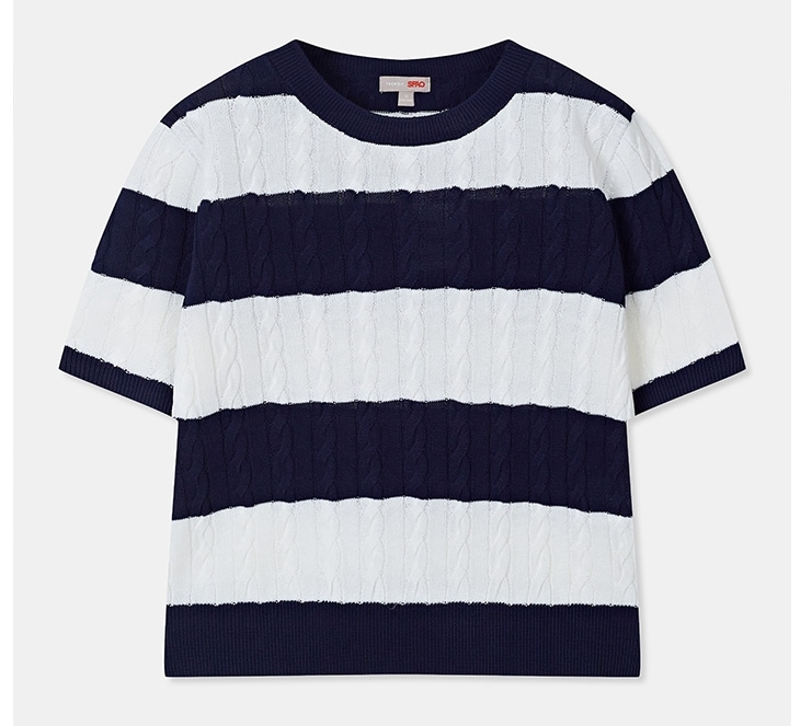 23SS/SUMMERCABLEKNIT/半袖ニット/8カラー/SPKWD25U03