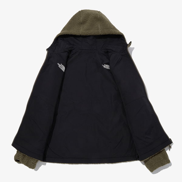 DIXIE RVS FLEECE HOODIE NJ4FM70 リバーシブル フリース ダウン ジャケット フード レディース メンズ 韓国 2WAY  裏表 ショート ミドル 丈 かわいい 新作 20