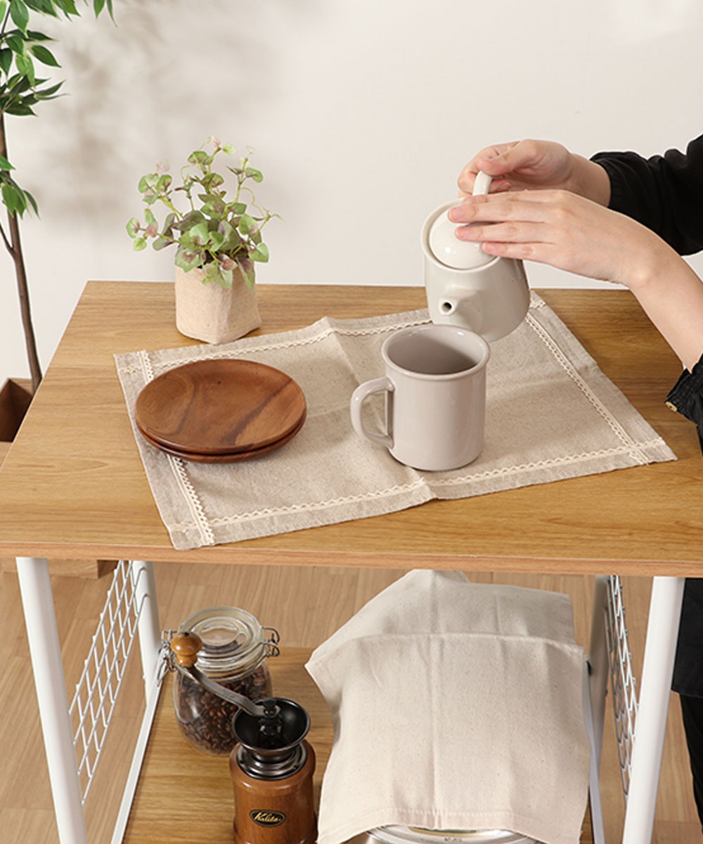 キッチンワゴン レンジワゴン木製 スチール ホワイト 不二貿易 FBC-9812 WH/NA キッチンワゴン レンジワゴン木製 スチール ホワイト 不二貿易 FBC-9812 WH/NA