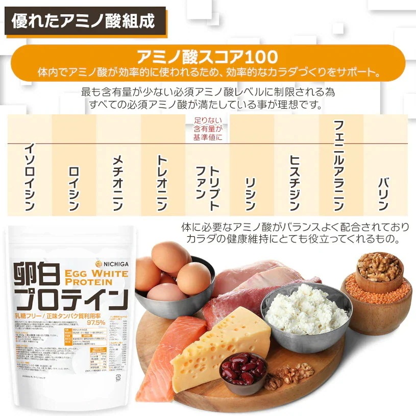 卵白プロテイン 1kg×3袋 乳糖フリー 正味タンパク質利用率 97.5% エッグプロテイン TKS 卵白プロテイン 1kg×3袋 乳糖フリー 正味タンパク質利用率 97.5% エッグプロテイン TKS