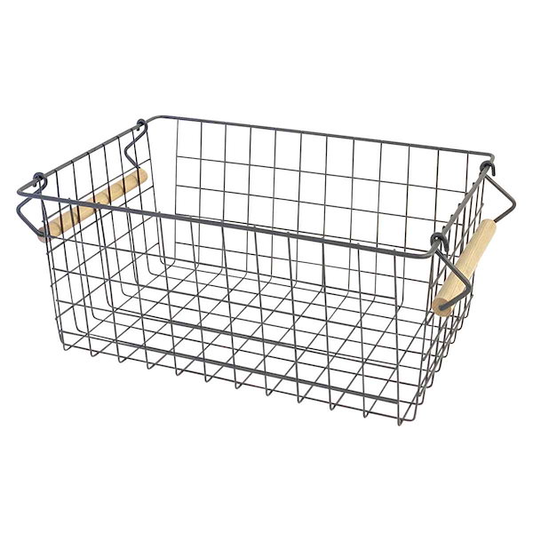 アイアンカゴ　正方形　四角　籠　ワイヤー　シャビー　メッシュ　2個セット アイアンカゴ 正方形 四角 籠 ワイヤー シャビー メッシュ 2個セット