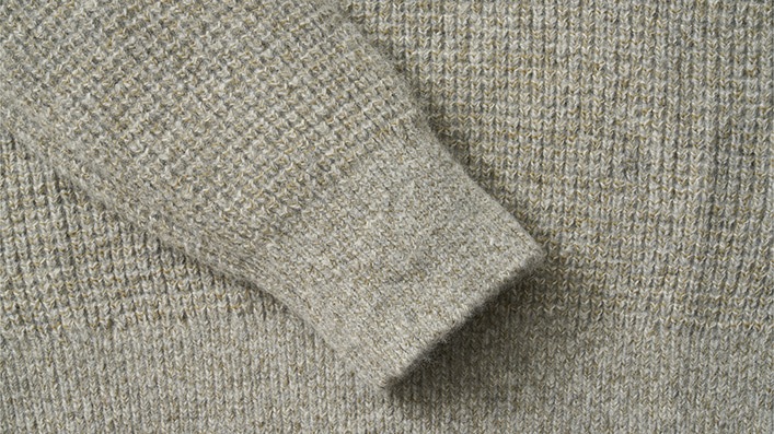 【POTTERY】 WAFFLE COMFORT CREWNECK KNIT : ASH GRAY 【POTTERY】 WAFFLE COMFORT CREWNECK KNIT : ASH GRAY