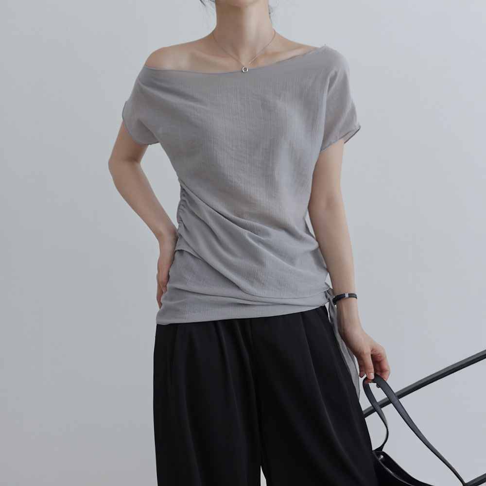 オンディスシースルーリンクルスカーフセット1/2ブラウス オンディスシースルーリンクルスカーフセット1/2ブラウス