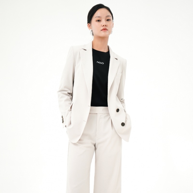 ACUD 2つボタンシングルジャケット_L.ベージュ ACUD 2つボタンシングルジャケット_L.ベージュ