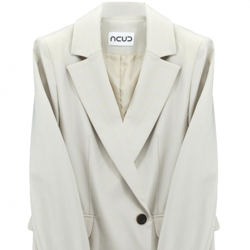 ACUD 2つボタンシングルジャケット_L.ベージュ ACUD 2つボタンシングルジャケット_L.ベージュ