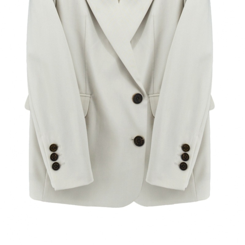 ACUD 2つボタンシングルジャケット_L.ベージュ ACUD 2つボタンシングルジャケット_L.ベージュ