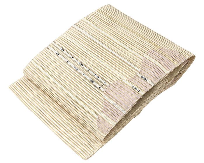 8-273 夏帯 夏物 開き名古屋帯 美品 正絹 着物 絽綴れ 単衣 厳選○夏帯○絽綴れ○八寸名古屋帯○375㎝○長尺