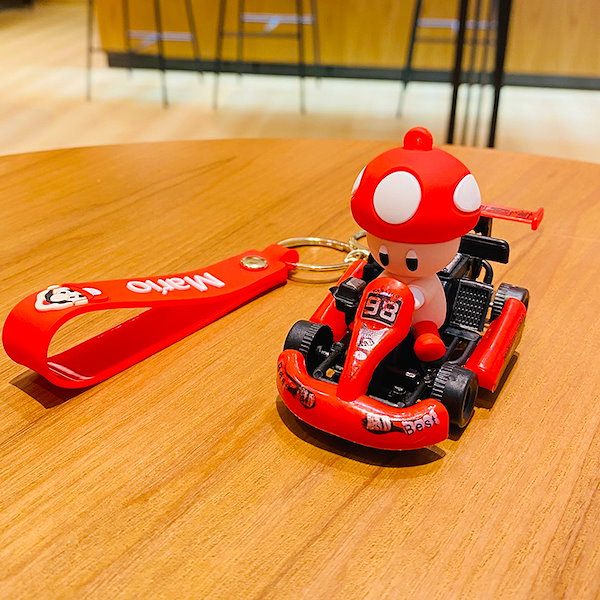 Qoo10] マリオカートおもちゃの車のキーホルダーカ