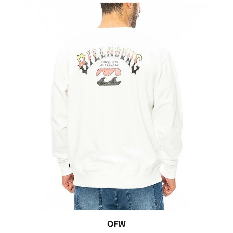 ビラボン スウェット トレーナー BILLABONG メンズ ARCH クルーネックスウェット BE012-002 長袖トップス