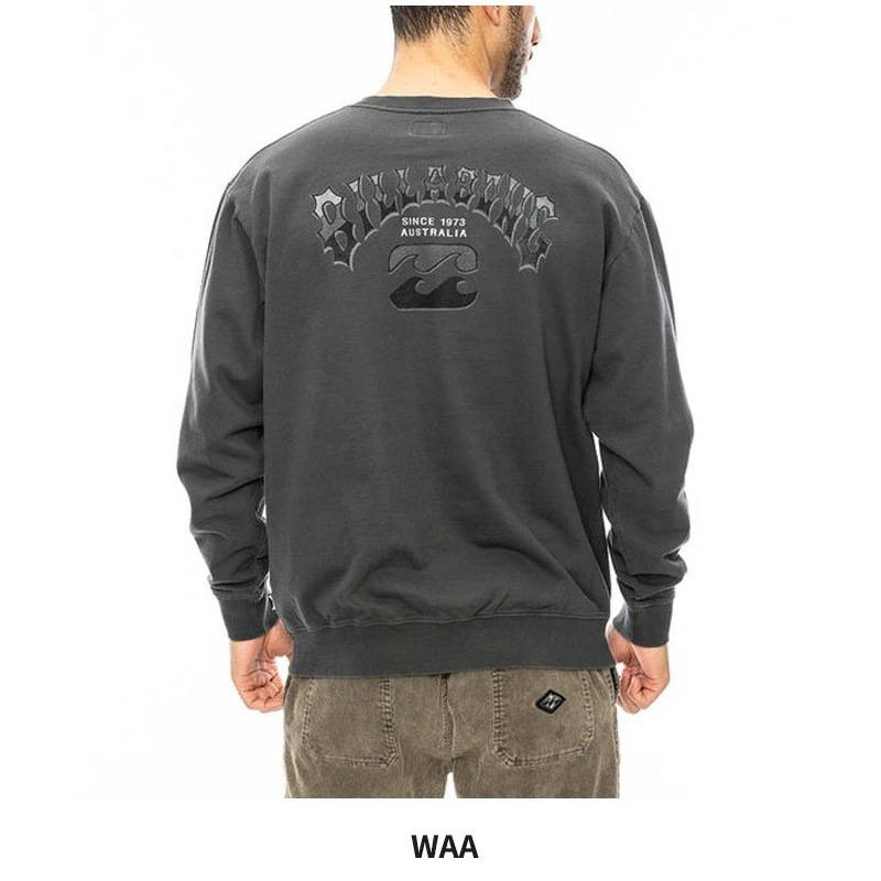 ビラボン スウェット トレーナー BILLABONG メンズ ARCH クルーネックスウェット BE012-002 長袖トップス