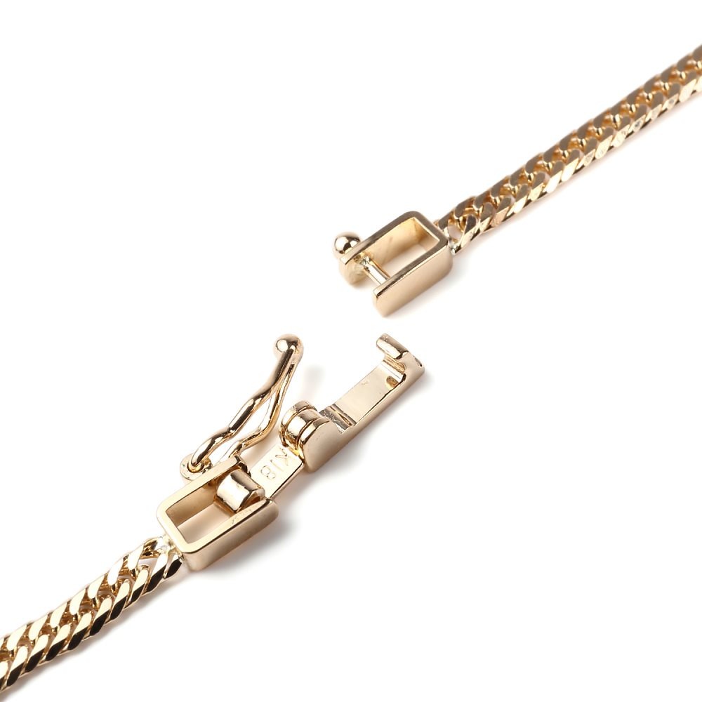 k18 18金 喜平 ネックレス 6面 ダブル 10g - 60cm 中留 メンズ