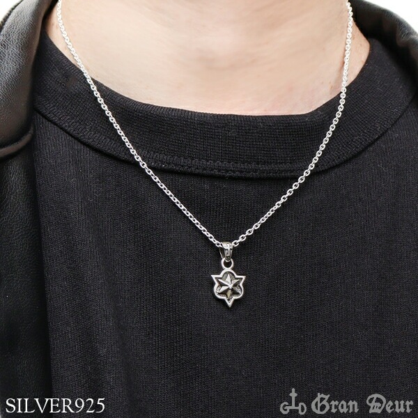 GRAN DEUR 六芒星 紋章 ダイヤモンド シルバーペンダントトップ(チェーン無し) GRAN DEUR 六芒星 紋章 ダイヤモンド シルバーペンダントトップ(チェーン無し)