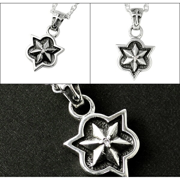 GRAN DEUR 六芒星 紋章 ダイヤモンド シルバーペンダントトップ(チェーン無し) GRAN DEUR 六芒星 紋章 ダイヤモンド シルバーペンダントトップ(チェーン無し)