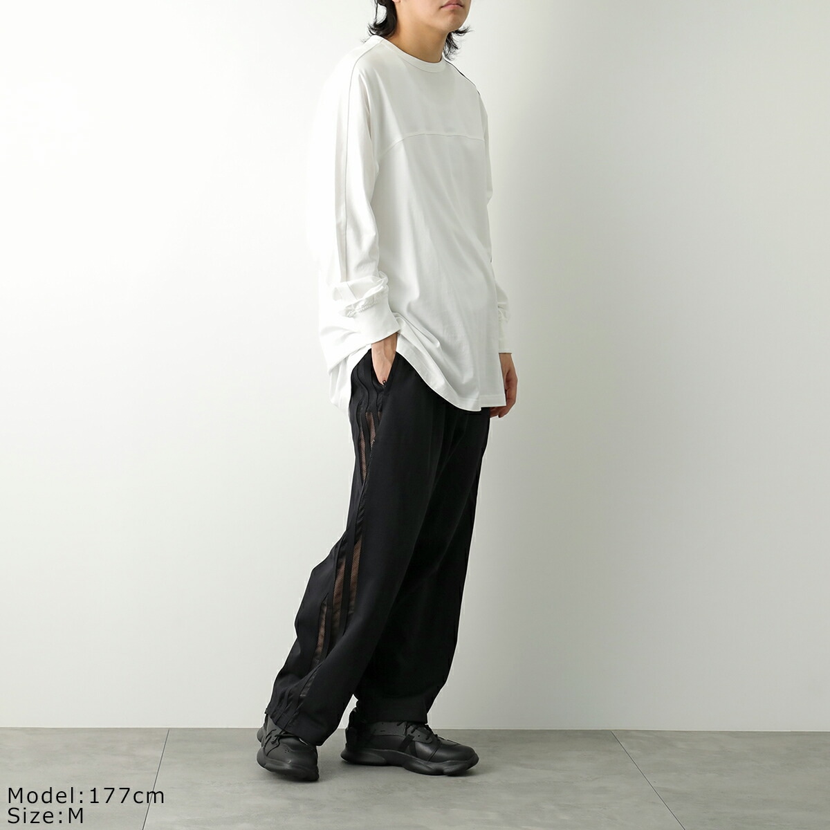 Y-3 ワイスリー トラックパンツ M MESH TP JL8311 メンズ ナイロン イージーパンツ メッシュ 3ストライプス ロゴ BLACK Y-3 ワイスリー トラックパンツ M MESH TP JL8311 メンズ ナイロン イージーパンツ メッシュ 3ストライプス ロゴ BLACK