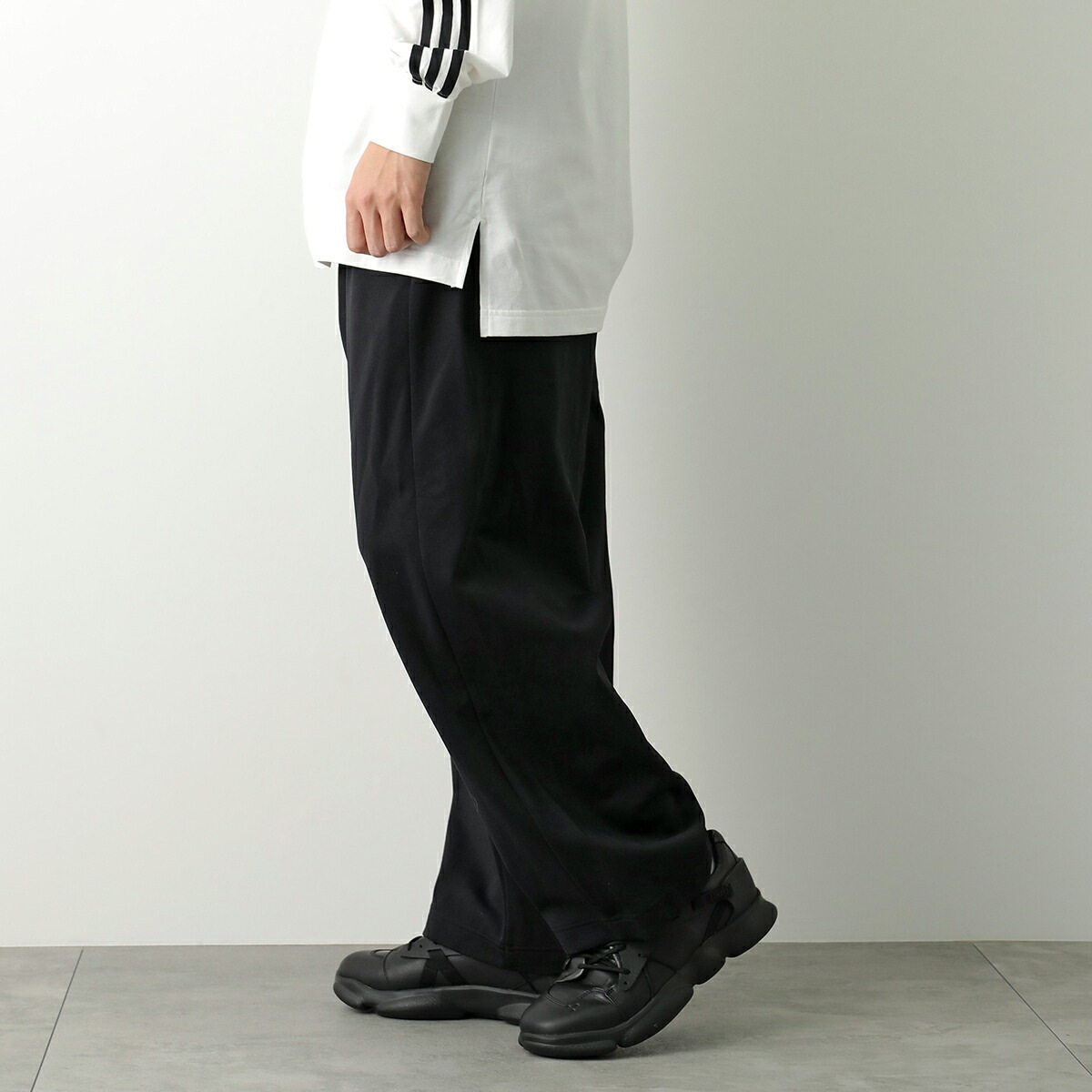 Y-3 ワイスリー トラックパンツ M MESH TP JL8311 メンズ ナイロン イージーパンツ メッシュ 3ストライプス ロゴ BLACK Y-3 ワイスリー トラックパンツ M MESH TP JL8311 メンズ ナイロン イージーパンツ メッシュ 3ストライプス ロゴ BLACK