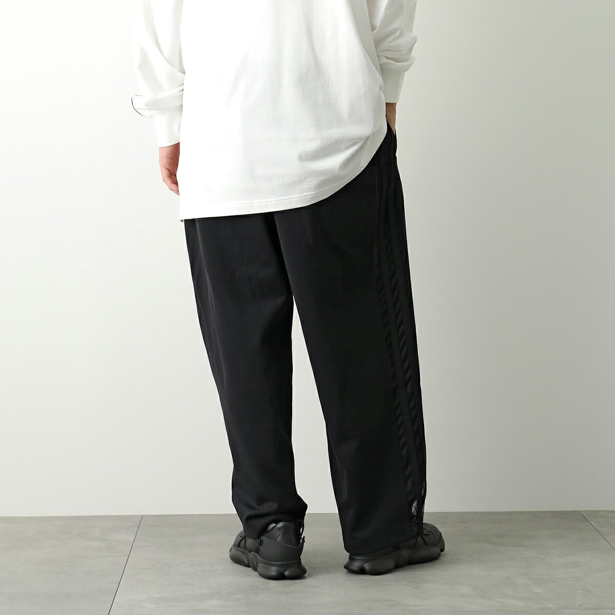 Y-3 ワイスリー トラックパンツ M MESH TP JL8311 メンズ ナイロン イージーパンツ メッシュ 3ストライプス ロゴ BLACK Y-3 ワイスリー トラックパンツ M MESH TP JL8311 メンズ ナイロン イージーパンツ メッシュ 3ストライプス ロゴ BLACK