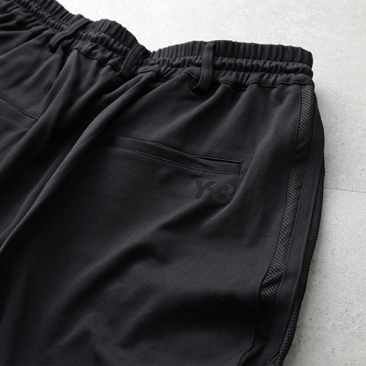 Y-3 ワイスリー トラックパンツ M MESH TP JL8311 メンズ ナイロン イージーパンツ メッシュ 3ストライプス ロゴ BLACK Y-3 ワイスリー トラックパンツ M MESH TP JL8311 メンズ ナイロン イージーパンツ メッシュ 3ストライプス ロゴ BLACK