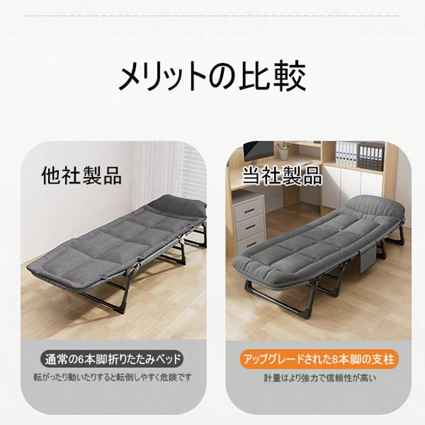 Qoo10] 大型の屋外用折りたたみベッドポータブルキ