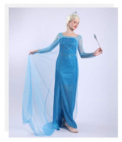 【3日で出荷】コスチューム 大人 エルサ 衣装アナと雪の女王風 コスプレ ドレス 女性用コスチューム ハロウィン