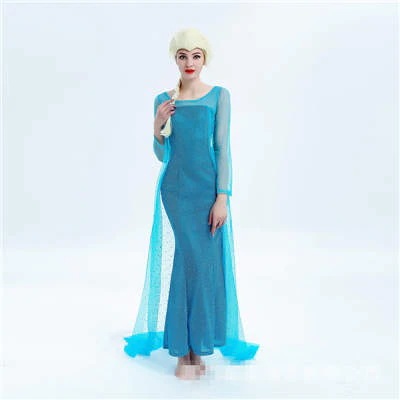 【3日で出荷】コスチューム 大人 エルサ 衣装アナと雪の女王風 コスプレ ドレス 女性用コスチューム ハロウィン