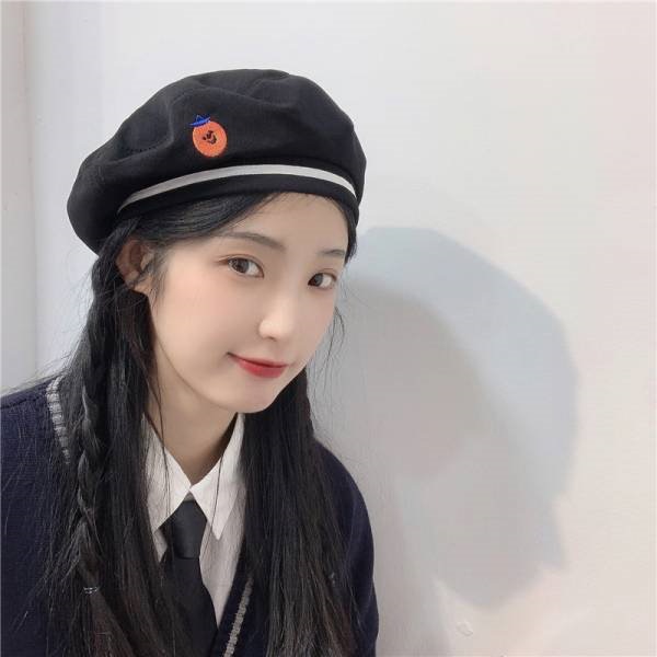 Qoo10] JK風 制服 マリナー ベレー帽 女 秋