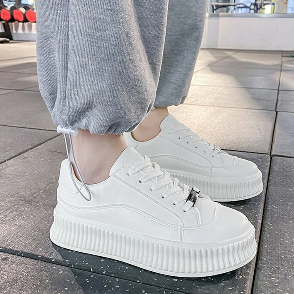 厚底スニーカー レディース ローカット 厚底ソールシューズ スニーカー白 運動 新作ベーシック靴 厚底スニーカー レディース ローカット 厚底ソールシューズ スニーカー白 運動 新作ベーシック靴