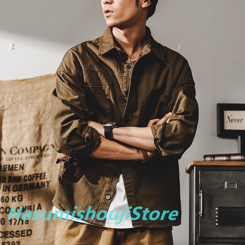 2点で13o円OFF!【早割り】【人気SALE】ジャケット メンズ ワークシャツ 長袖 白シャツ アメカジ ライトジャケット カジュアル ストリート オシャレ コットン メンズファッション 2点で13o円OFF!【早割り】【人気SALE】ジャケット メンズ ワークシャツ 長袖 白シャツ アメカジ ライトジャケット カジュアル ストリート オシャレ コットン メンズファッション