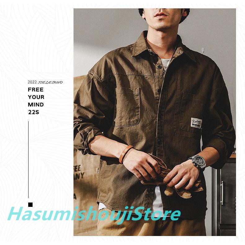 2点で13o円OFF!【早割り】【人気SALE】ジャケット メンズ ワークシャツ 長袖 白シャツ アメカジ ライトジャケット カジュアル ストリート オシャレ コットン メンズファッション 2点で13o円OFF!【早割り】【人気SALE】ジャケット メンズ ワークシャツ 長袖 白シャツ アメカジ ライトジャケット カジュアル ストリート オシャレ コットン メンズファッション