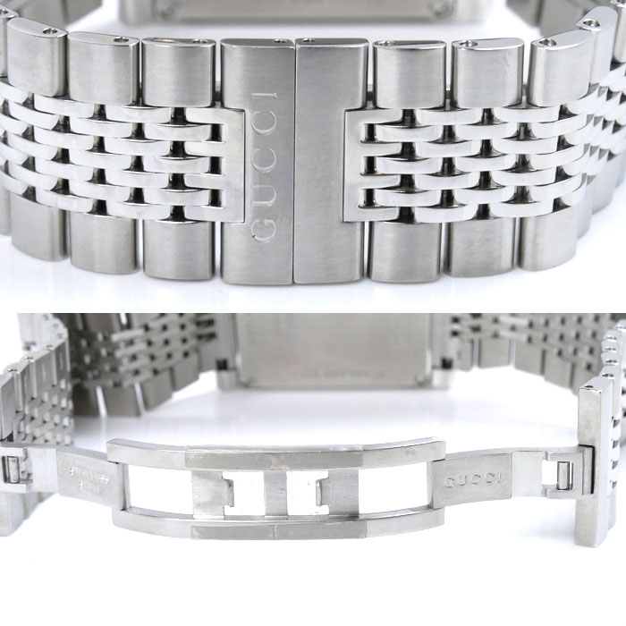 GUCCI グッチ レクタングル 腕時計 電池式 YA138402 メンズ 中古