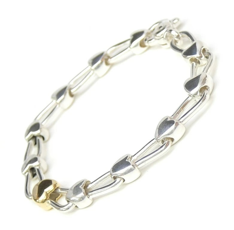 ティファニー TIFFANY&Co. ブレスレット ハートロックチェーン /シルバーゴールド/SV925750【中古】(68704) ティファニー TIFFANY&Co. ブレスレット ハートロックチェーン /シルバーゴールド/SV925750【中古】(68704)