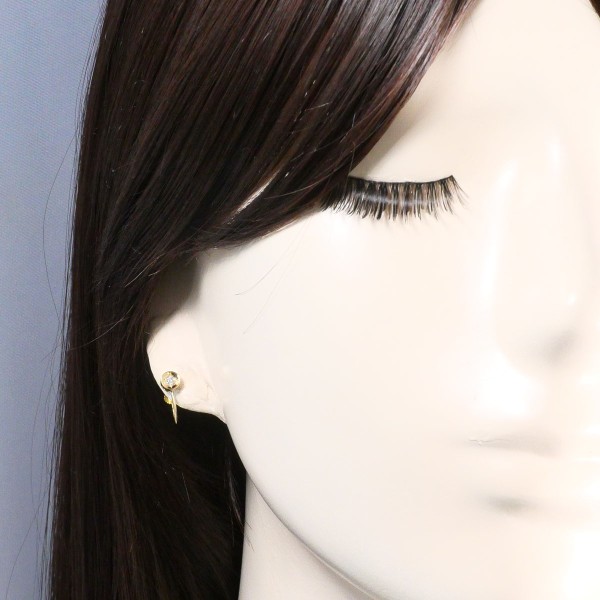 K18 18金 YG イエローゴールド イヤリング ダイヤ 0.14 ×2 ジュエリー 中古 K18 18金 YG イエローゴールド イヤリング ダイヤ 0.14 ×2 ジュエリー 中古