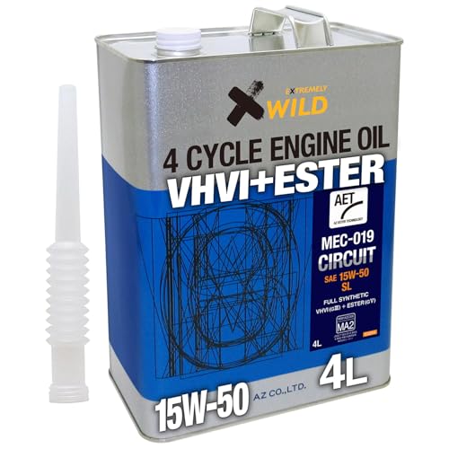 サイズ:4L AZ(エーゼット) バイク用 4サイクル エンジンオイル MEC-019 サーキットA サイズ:4L AZ(エーゼット) バイク用 4サイクル エンジンオイル MEC-019 サーキットA