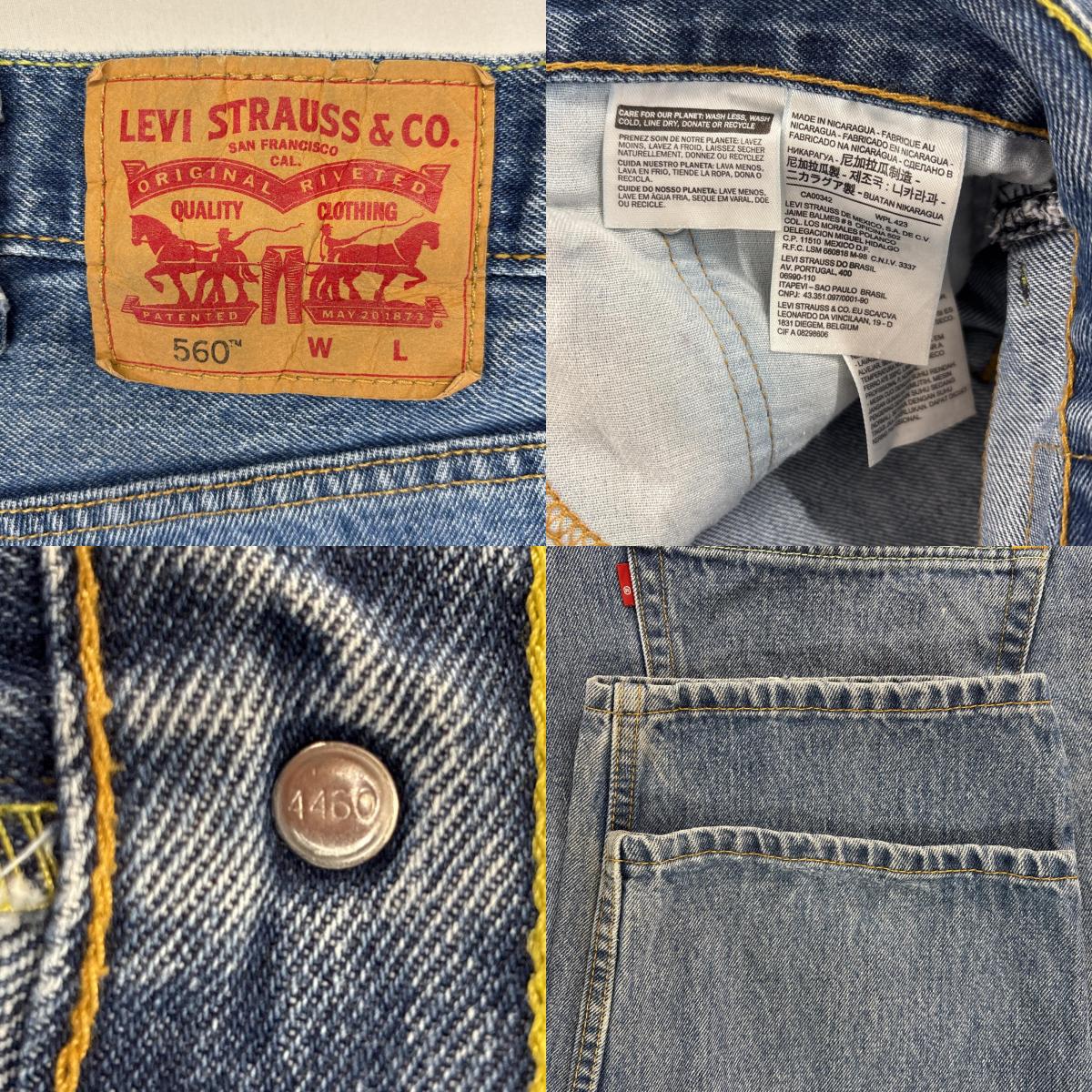 古着 デニムパンツ 560 ジッパーフライ ジーンズ ジーパン 色落ち 大きいサイズ w46 L29 ブルー メンズ 古着 デニムパンツ 560 ジッパーフライ ジーンズ ジーパン 色落ち 大きいサイズ w46 L29 ブルー メンズ
