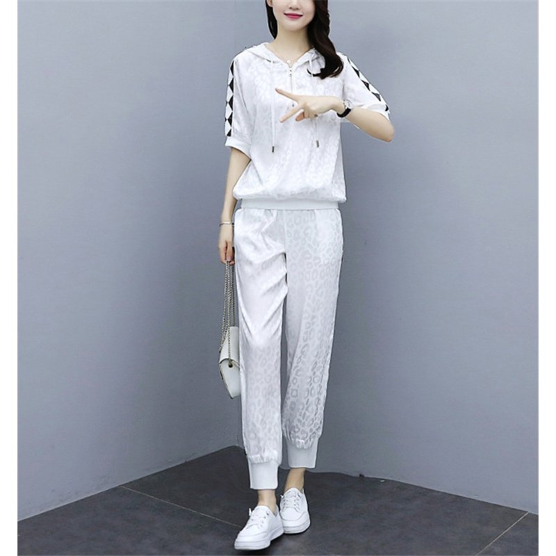 ジャージ レディース 上下 夏 カジュアル セットアップ トップス 半袖tシャツ ロングパンツ スポ