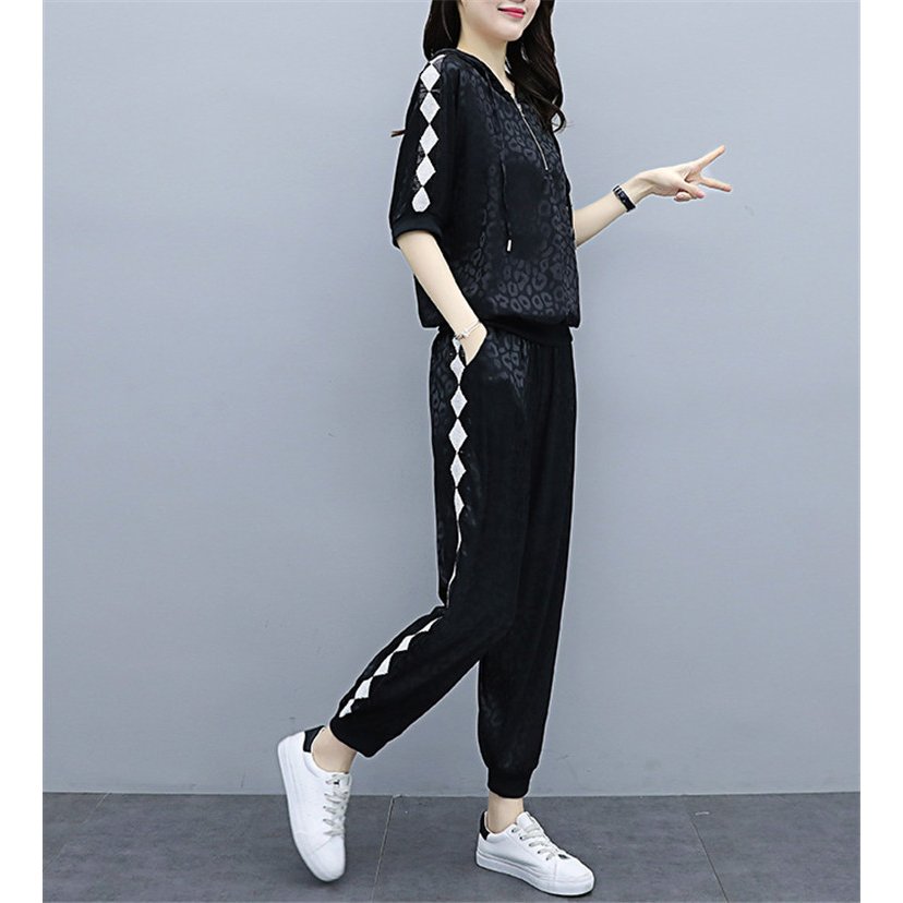 ジャージ レディース 上下 夏 カジュアル セットアップ トップス 半袖tシャツ ロングパンツ スポ