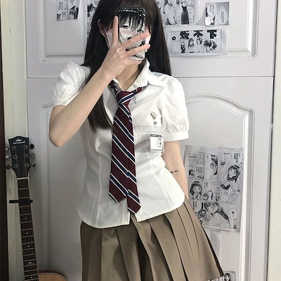 Qoo10] jkシャツ先輩制服女子半袖ギャル不良カバ : レディース服