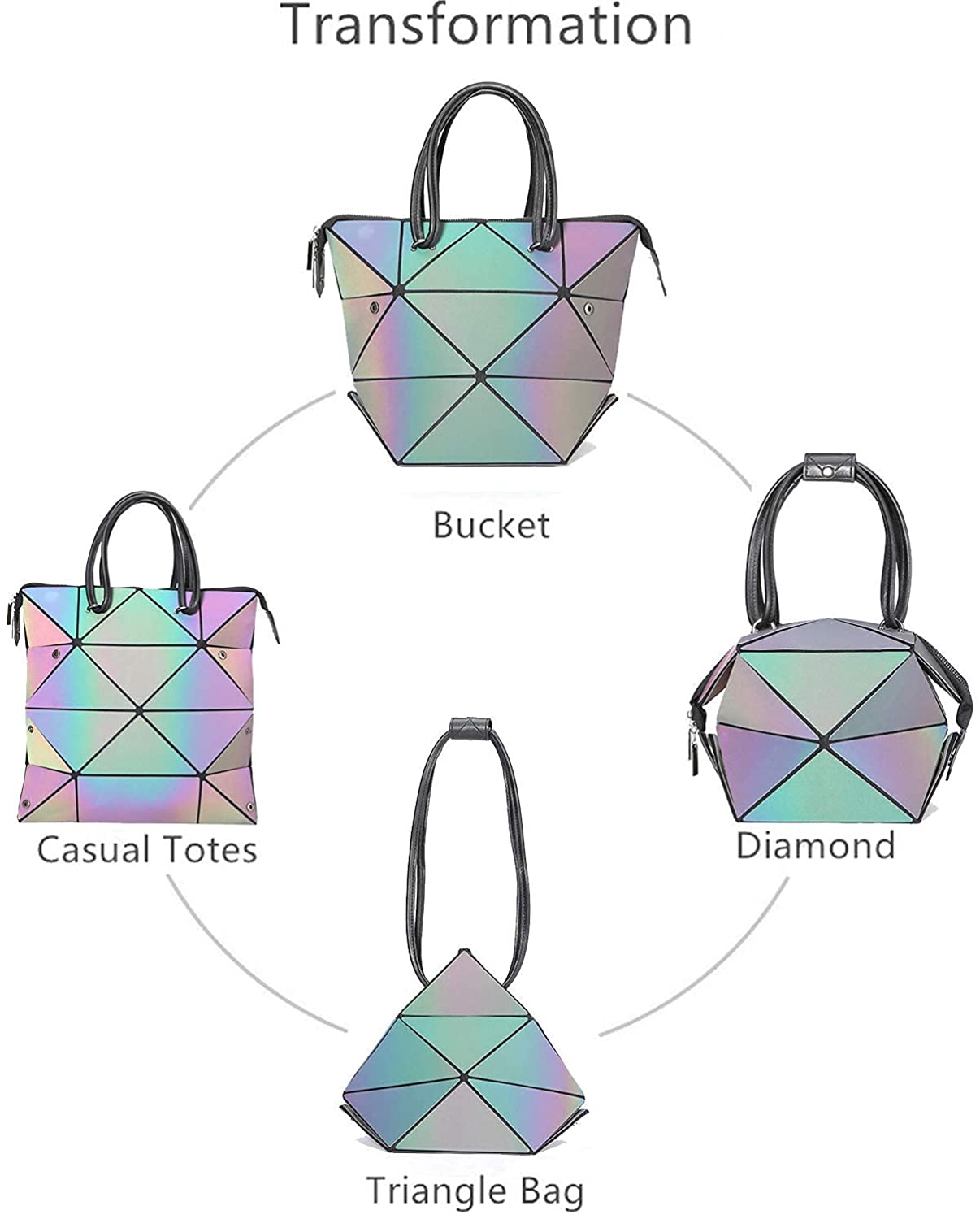 女性のための幾何学的財布魔法の変わり可能... : バッグ・雑貨 在庫通販