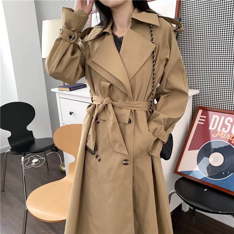 レディース アウター コート ロングコート トレンチコート 膝下 ダブルボタン ベルト付き キャンデ レディース アウター コート ロングコート トレンチコート 膝下 ダブルボタン ベルト付き キャンデ