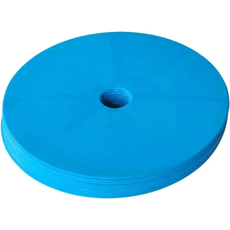 納期21日サッカートレーニング用のフラットコーン10個,高品質のフットボールトレーニング機器