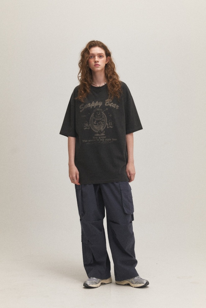 CPGN STUDIO】 Snappy Bear Pigment Short Sleeve Tee Tシャツ