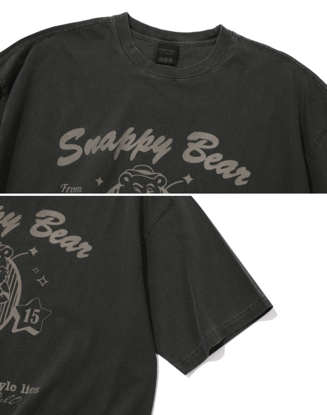 CPGN STUDIO】 Snappy Bear Pigment Short Sleeve Tee Tシャツ