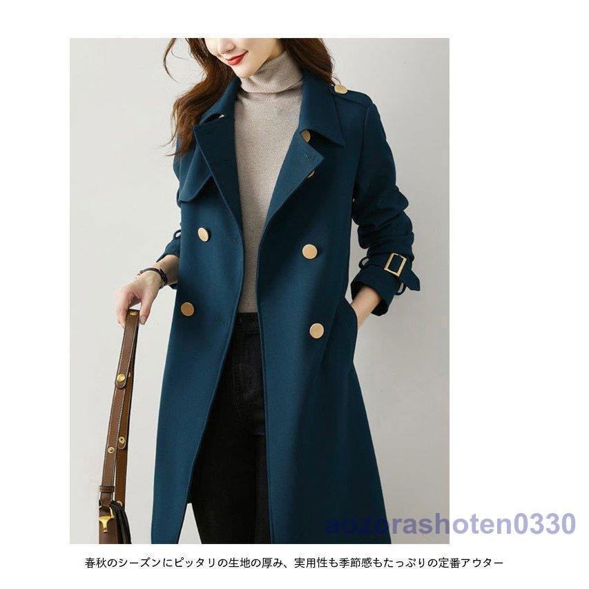 トレンチコート オフィス レディース コート キレイめ 秋 トレンチ アウター 春 ロングコート ス